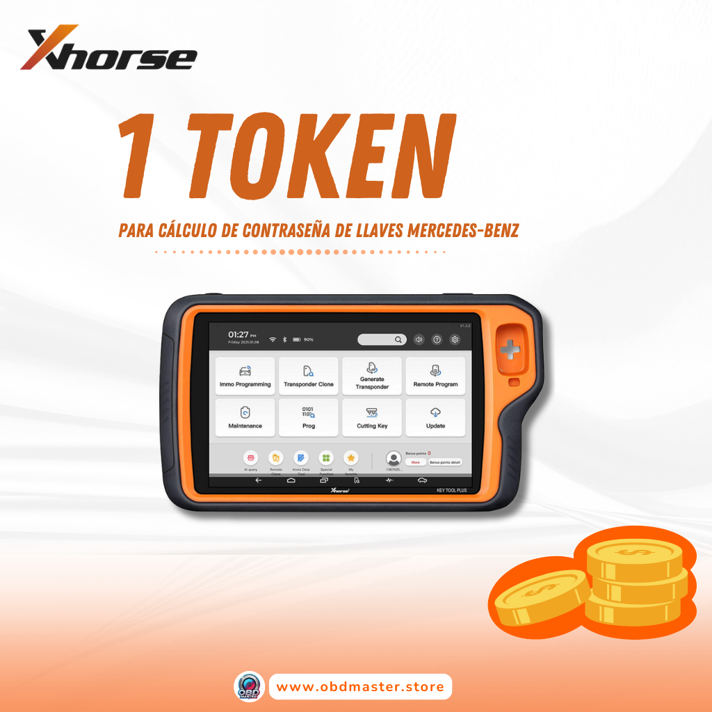 1 Token para Cálculo de Contraseña Mercedes VVDI Key Tool Plus