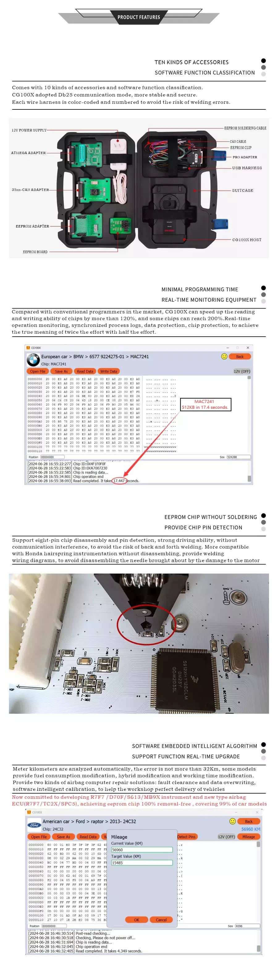 CGDI CG100X – Programador Automotriz para Airbag, EEPROM, BCM y Tableros
