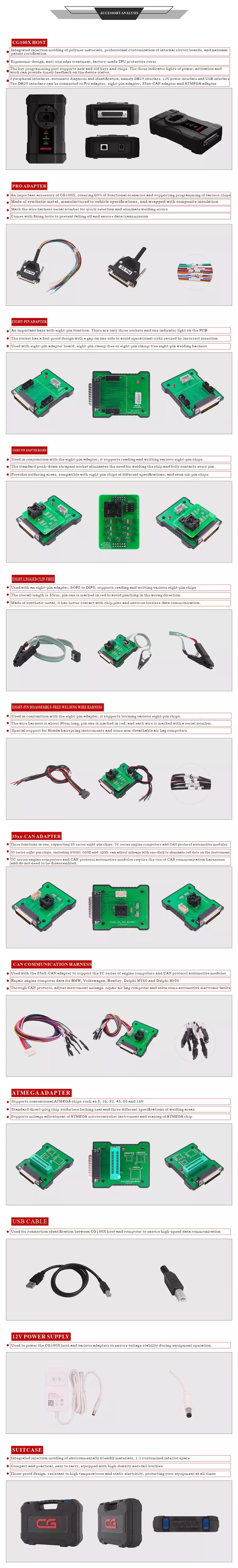 CGDI CG100X – Programador Automotriz para Airbag, EEPROM, BCM y Tableros