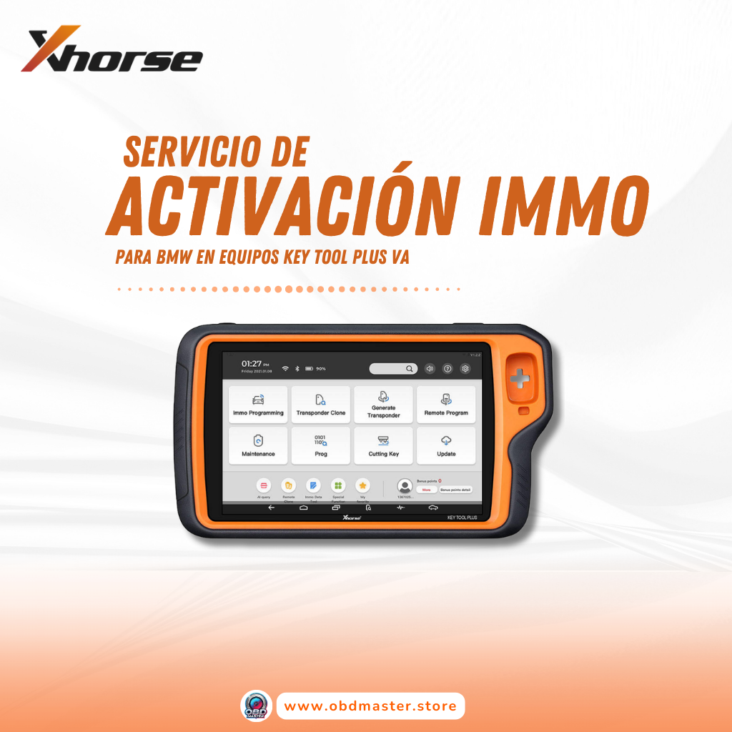 Licencia de Programación IMMO BMW para Activación en Línea de Key Tool Plus Versión VA