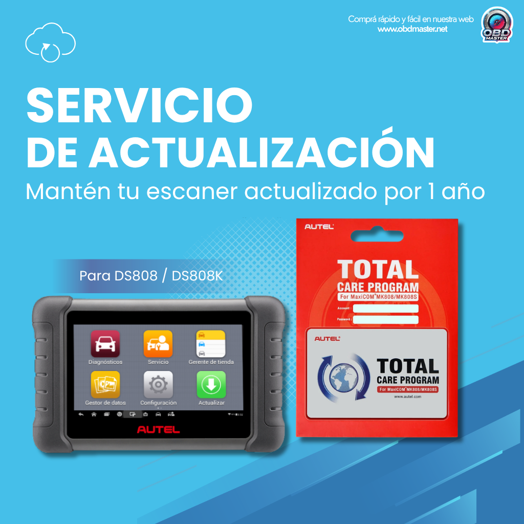 Autel MaxiDas DS808/ Autel DS808K – Suscripción 1 año