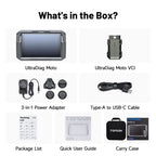 Escáner Motos Topdon UltraDiag Moto Bluetooth 80 Marcas + 29 Cables