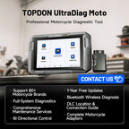 Escáner Motos Topdon UltraDiag Moto Bluetooth 80 Marcas + 29 Cables