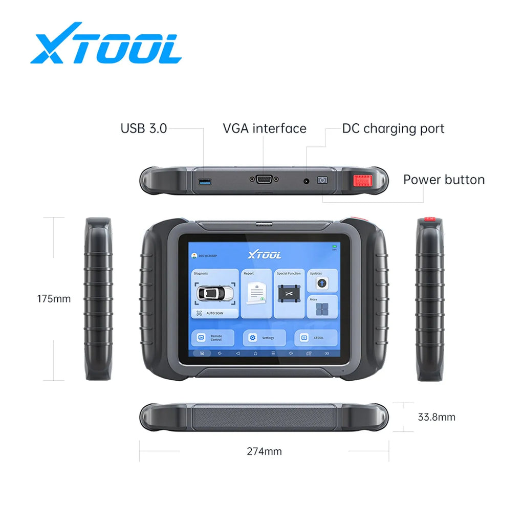 XTOOL D8S – Escáner Alámbrico con Mapa de Topología y Modificación de Odómetro