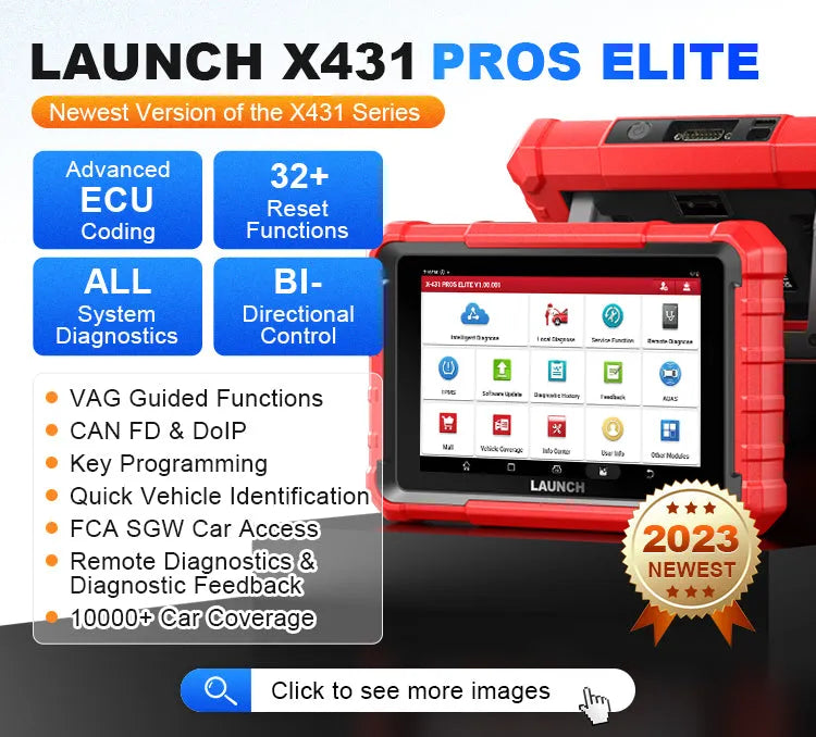 LAUNCH X431 PRO ELITE (Modelo 2026) - Scanner Profesional Bidireccional con Codificación ECU y Mapeo de Sistemas.