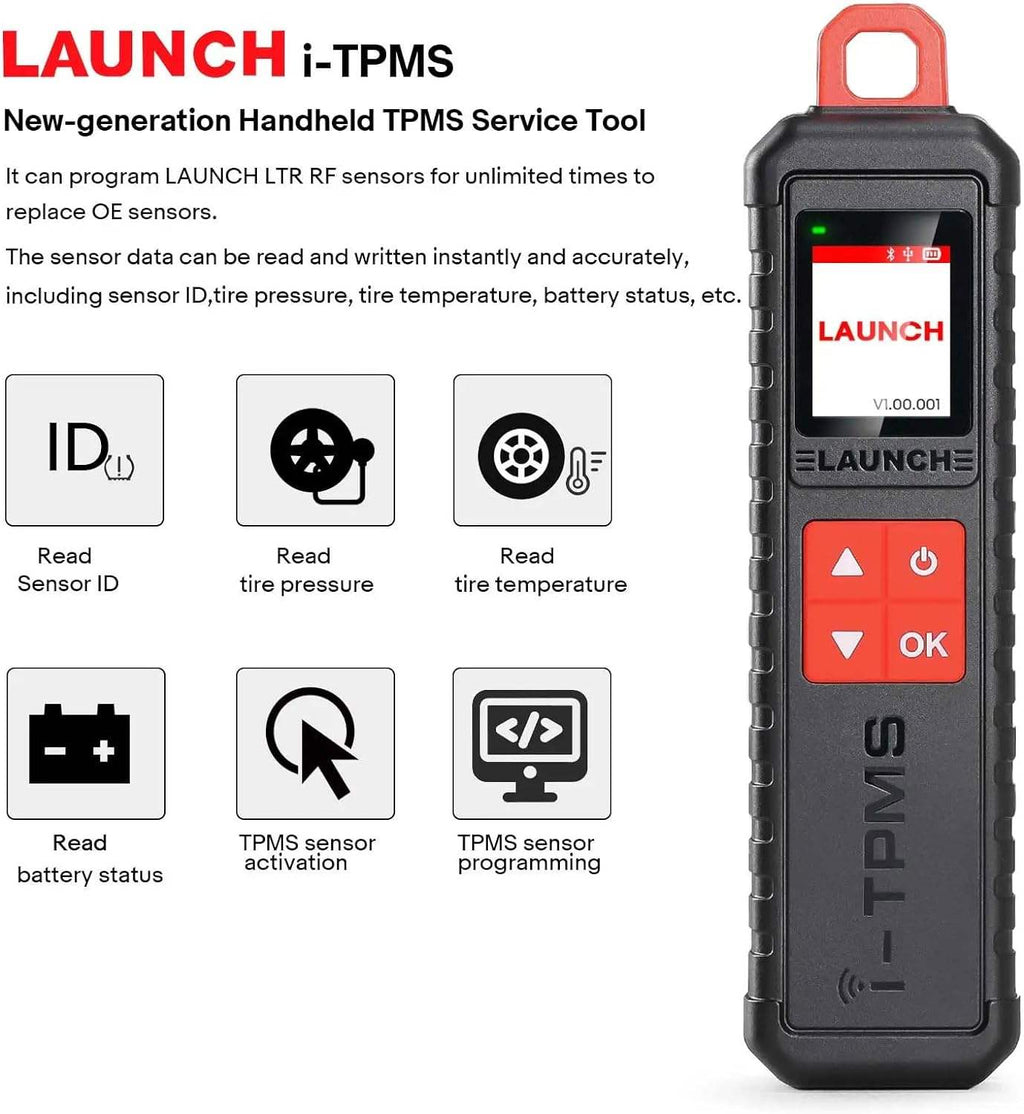 Escáner Automotriz LAUNCH CRP919 MAX Bluetooth + Programador de Sensores i-TPMS