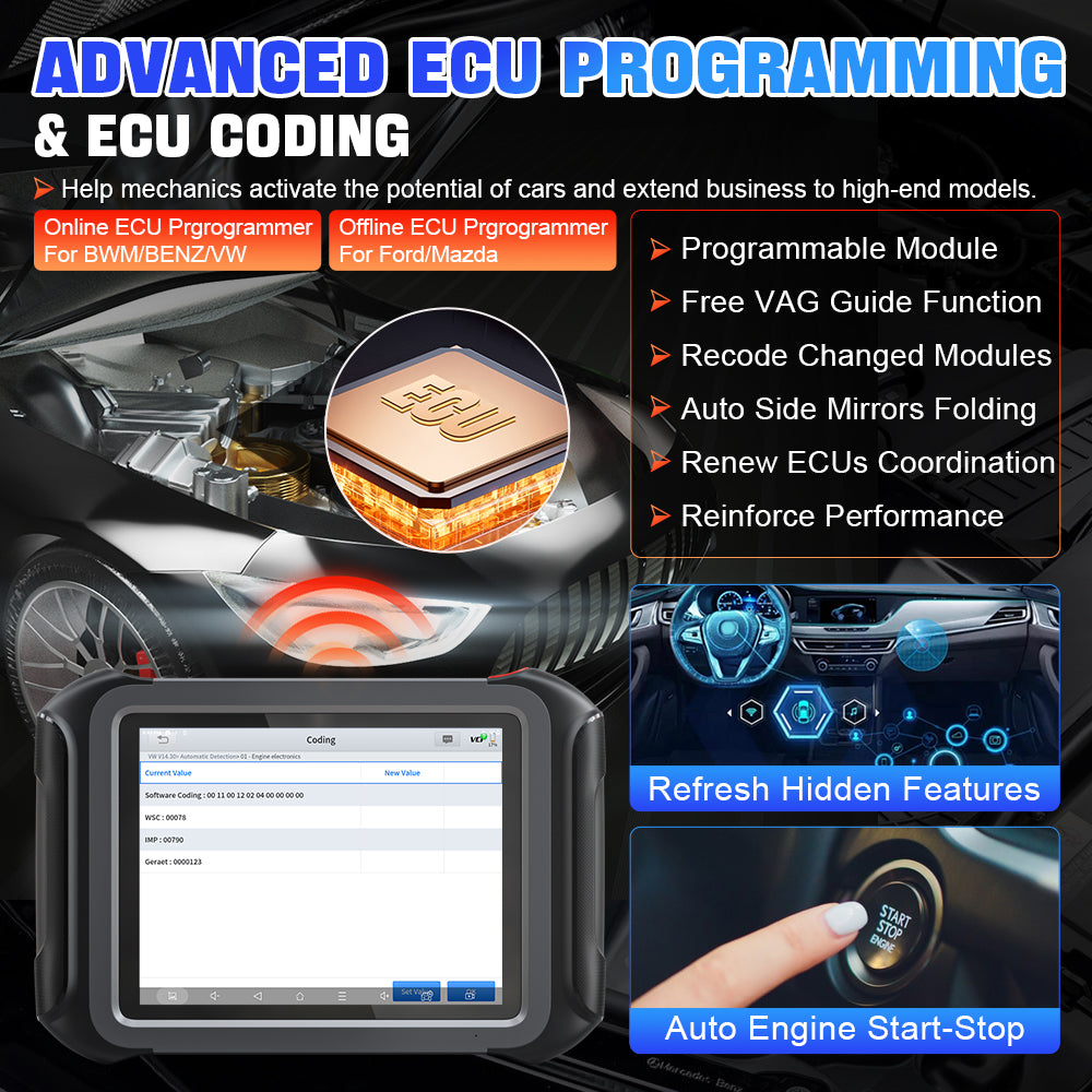 Escáner Xtool X100 Max Programador Llaves + Kc501 + Odómetro