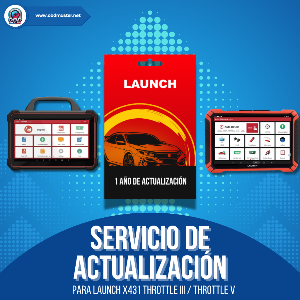 Launch X-431 Throttle V & Trottle III – Suscripción 1 año