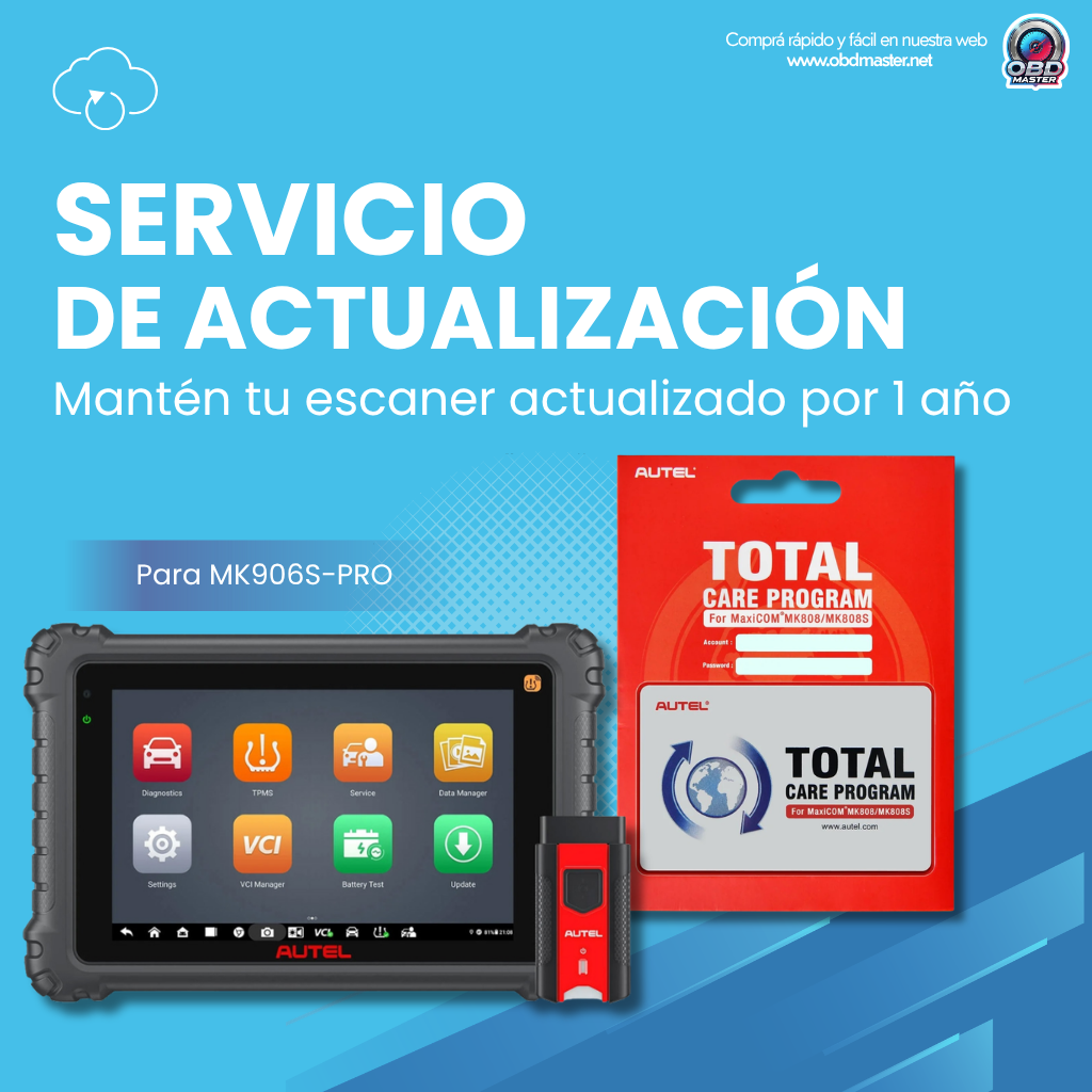 Autel MaxiCOM MK906S PRO – Suscripción 1 año