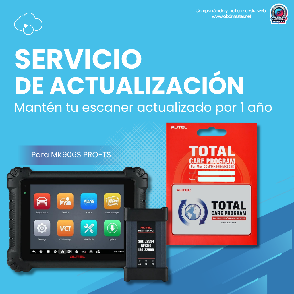 Autel MaxiCOM MK906S PRO-TS – Suscripción 1 año