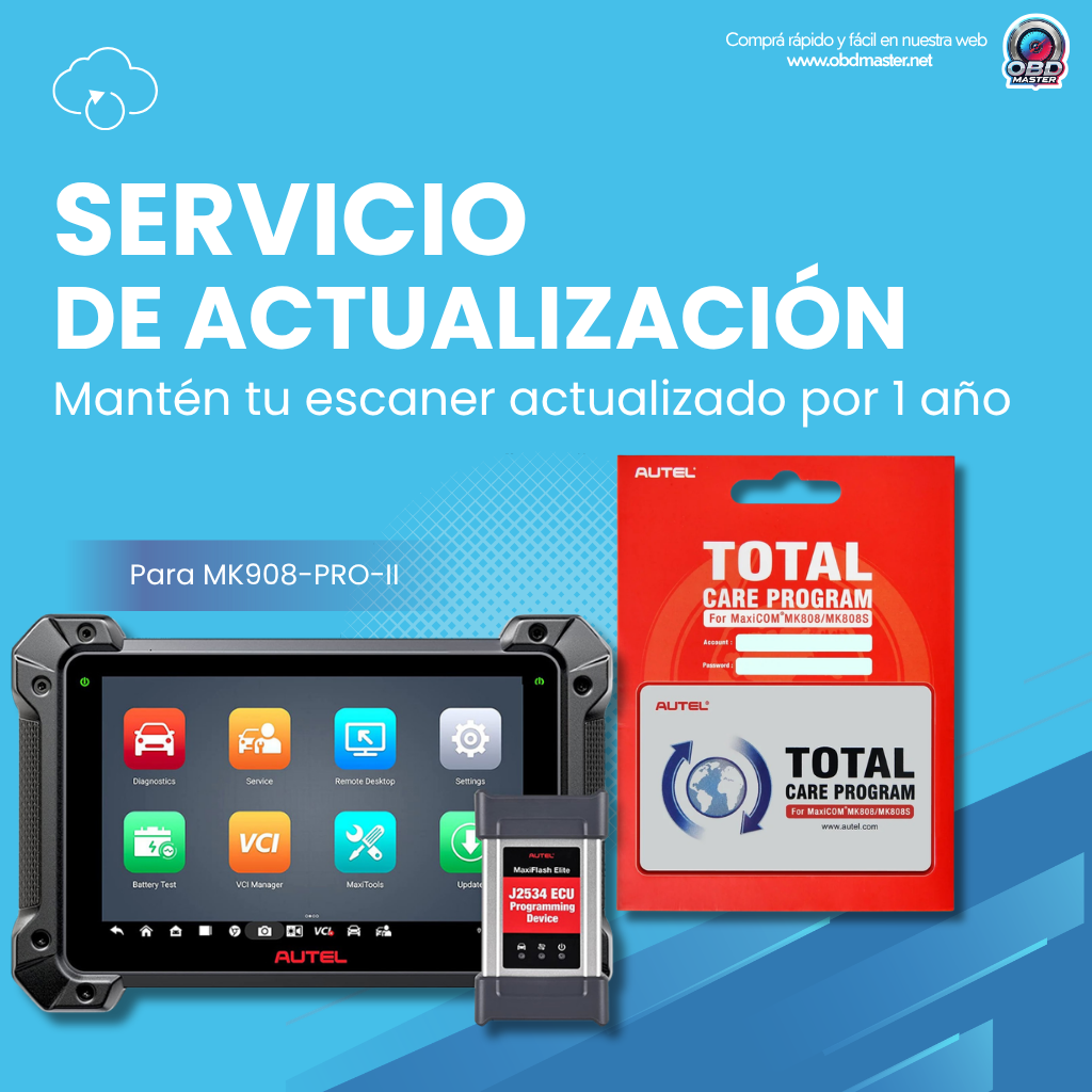 Autel MaxiCOM MK908 PRO II – Suscripción 1 año