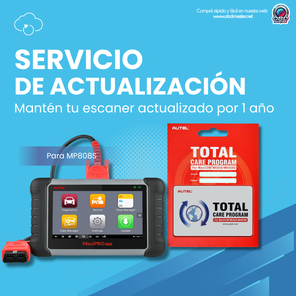 Autel MaxiPRO MP808S/ Autel MP808S Kit – Suscripción 1 año
