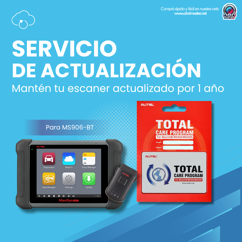 AUTEL MaxiSys MS906BT – Suscripción 1 año