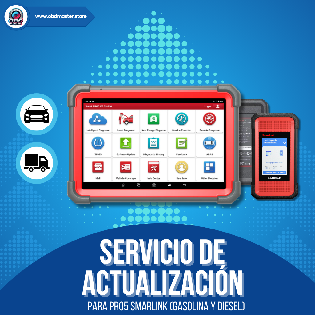 Renovación 1 Año - Launch X431 PRO5 + Smartlink - Gasolina y Diesel