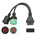 J1939 (9 Pin) / J1708 (6 Pin) to OBD2 Adapter for Cummins, Cat 