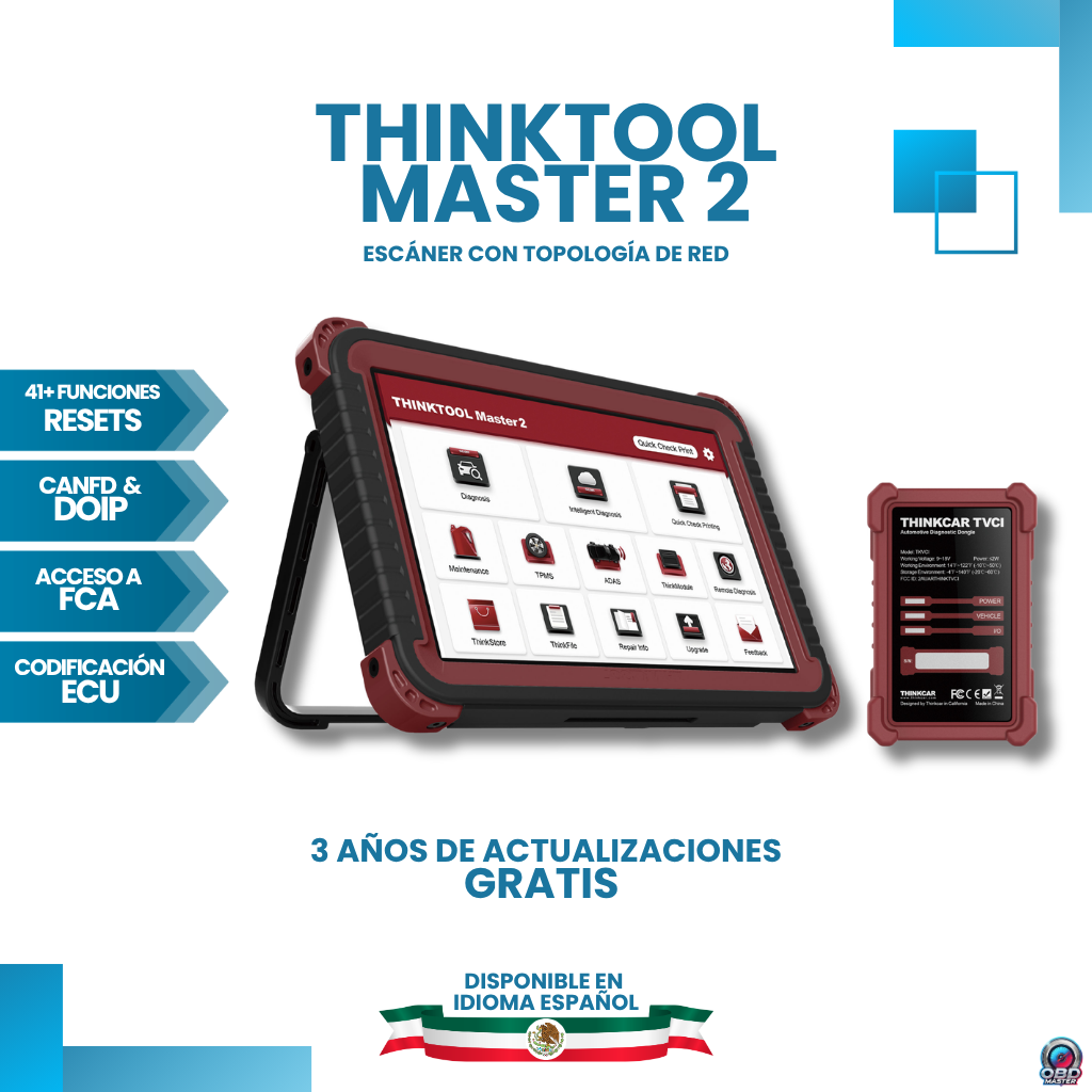 THINKCAR THINKTOOL Master II con Topología y 3 años de actualizaciones