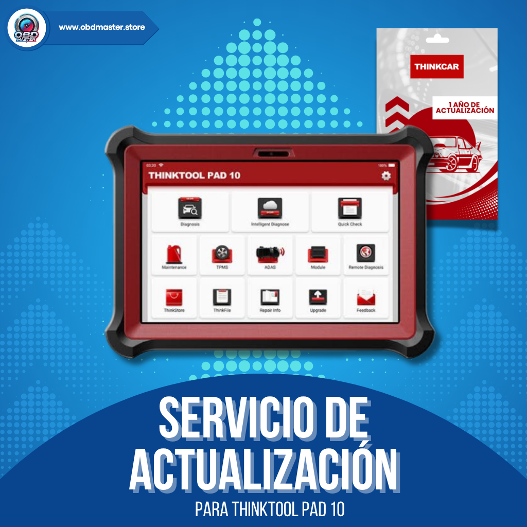 Renovación de Software Actualización 1 Año Thinkcar Thinktool PAD 10