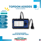 Escáner TOPDON Artidiag600S: Diagnóstico 4 Sistemas + 9 Servicios de Reinicio (Actualizaciones Gratis)