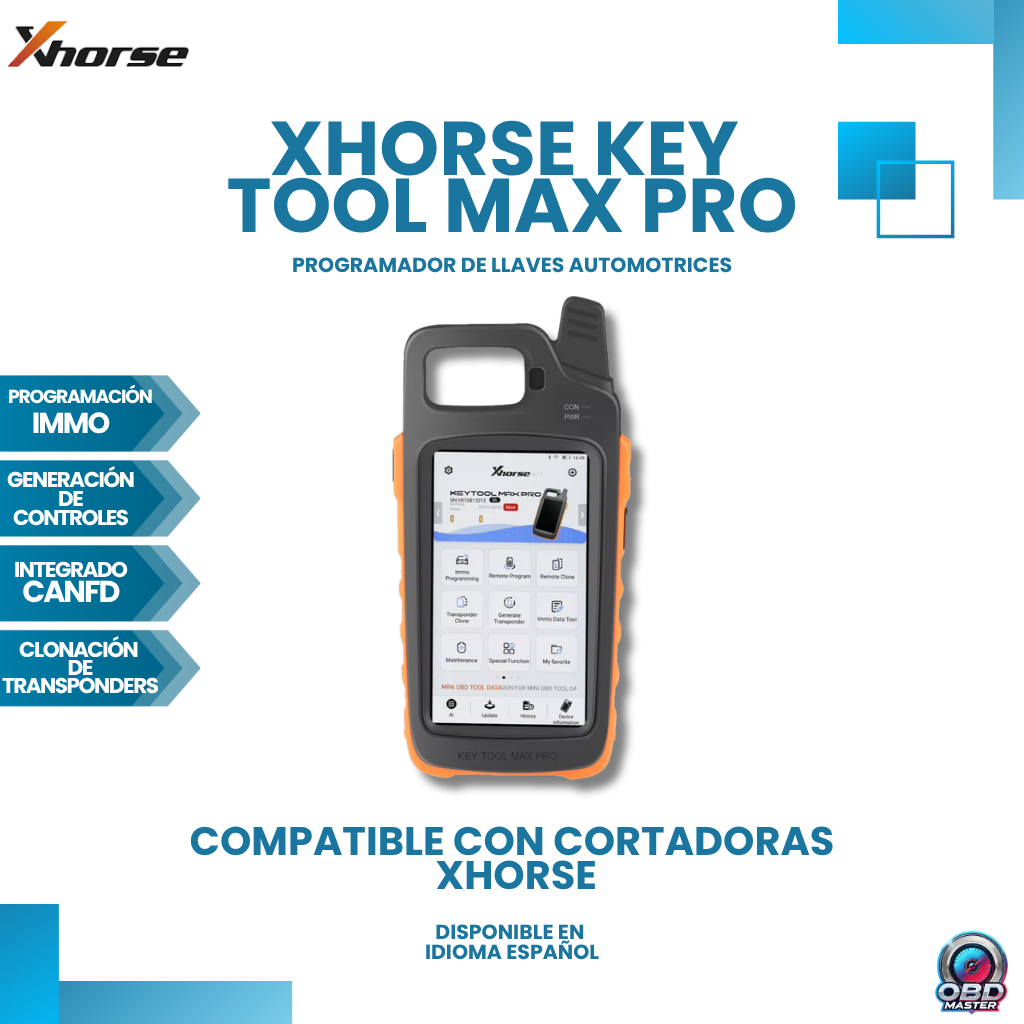 Xhorse VVDI Key Tool Max Pro – Programador de llaves, IMMO, ID48, OBD y CAN FD