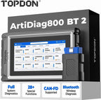 TOPDON ArtiDiag800 BT 2 dispositivo y empaque