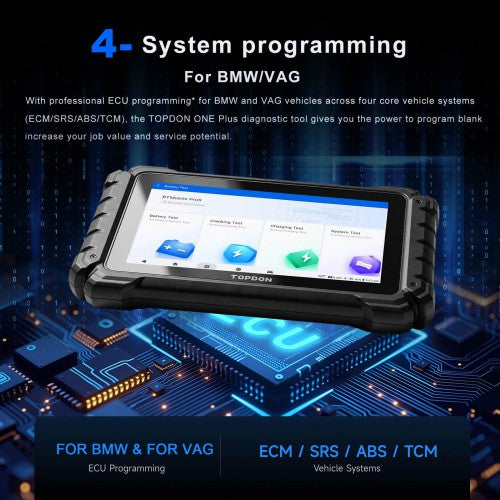 TOPDON ONE Plus programación ECU BMW y VAG