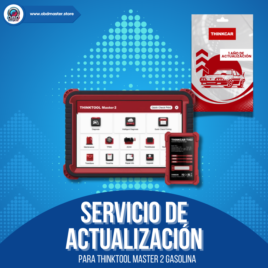Renovación de Software Actualización 1 Año Thinkcar Master 2 Gasolina